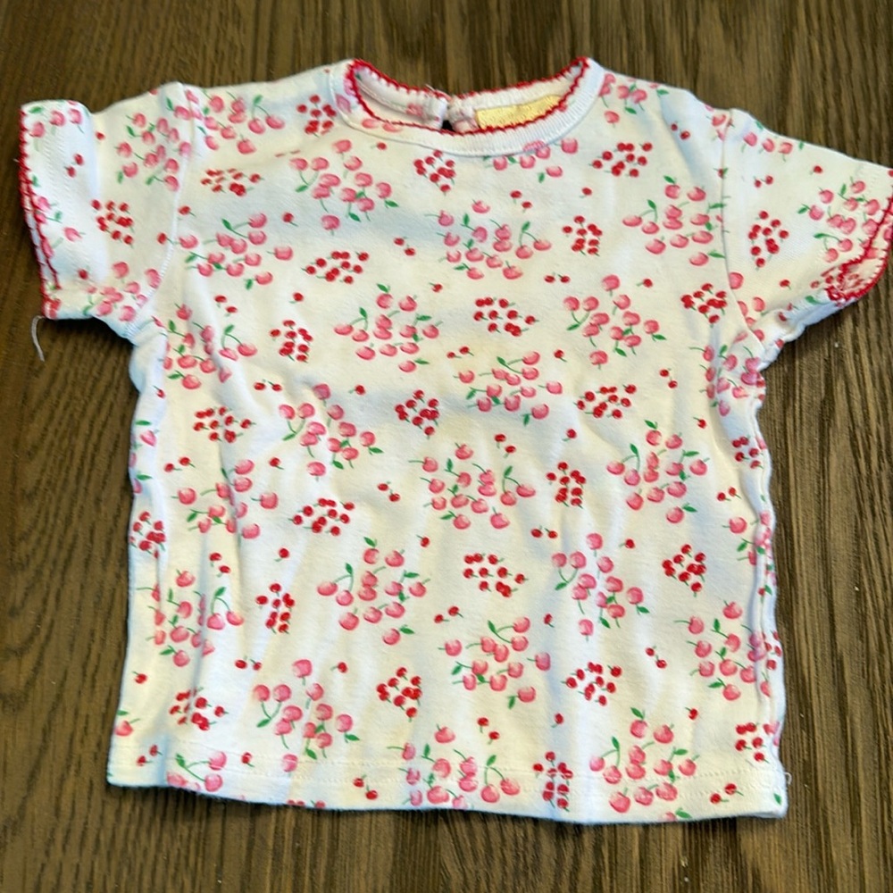 Strawberry Fair girls t-shirt cherry pattern 24 months